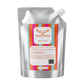 A silver resealable refill pouch of Thunderbird Skin Rescue Cream with a colorful striped label, isolated on a white background.
